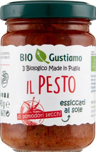 PESTO DI POMODORI SECCHI 140 GR BIO GUSTIAMO