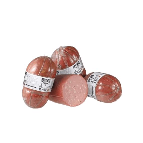 PGI Mortadella with pistachios La Santo Villani 5.5Kg a metà