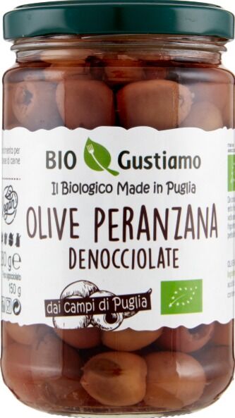 OLIVE NERE PERANZANA DENOCCIOLATE 280 GR BIO GUSTIAMO