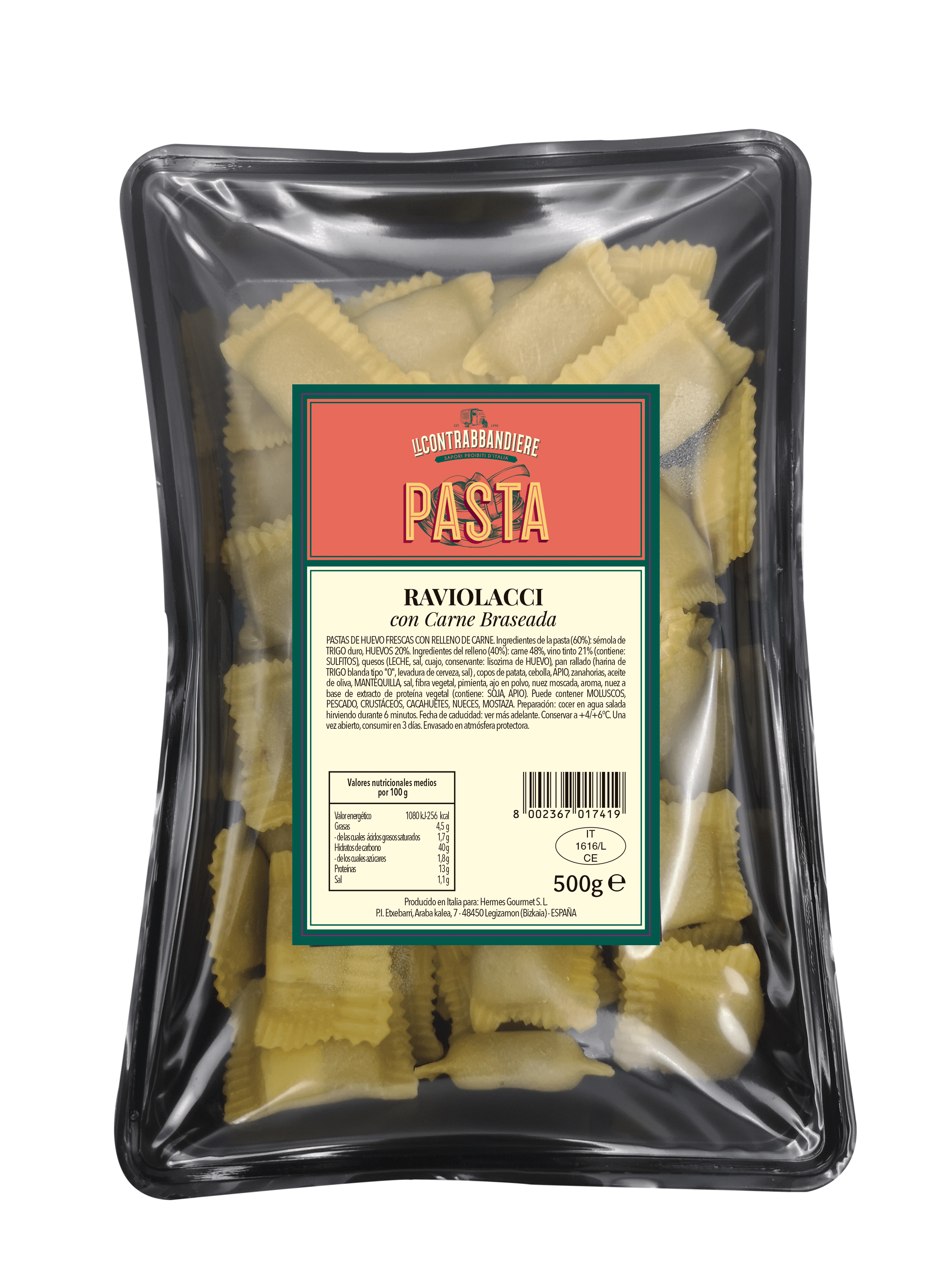 Raviolacci de Carne Braseada